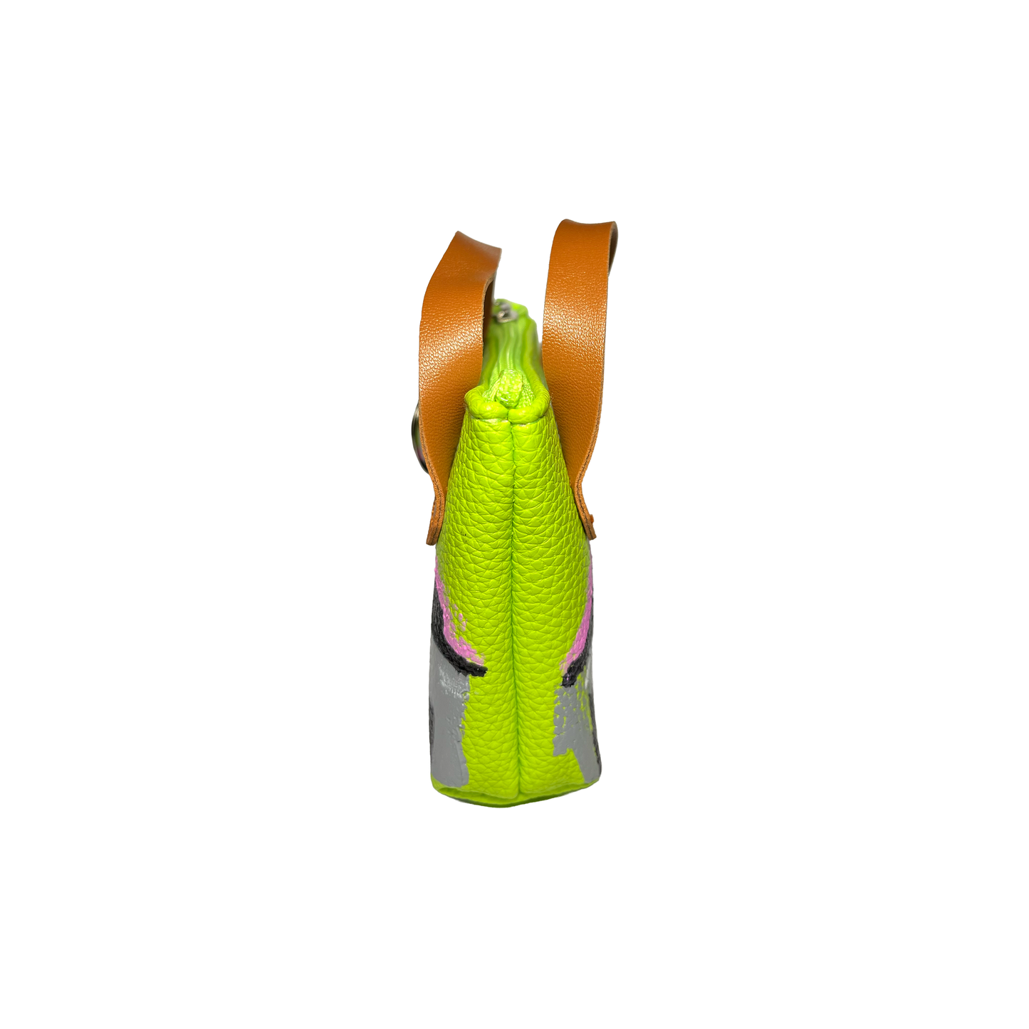 1/1 Neon Green Mini Bag REWOZISLIKE® - Edizione Limitata (GRAFF BAG) Hand-Painted