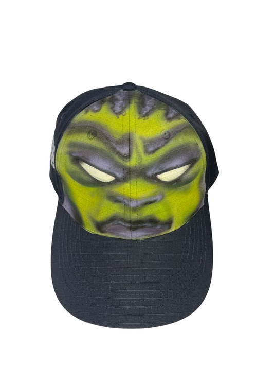 1/1 Green & Purple Airbrushed Hat