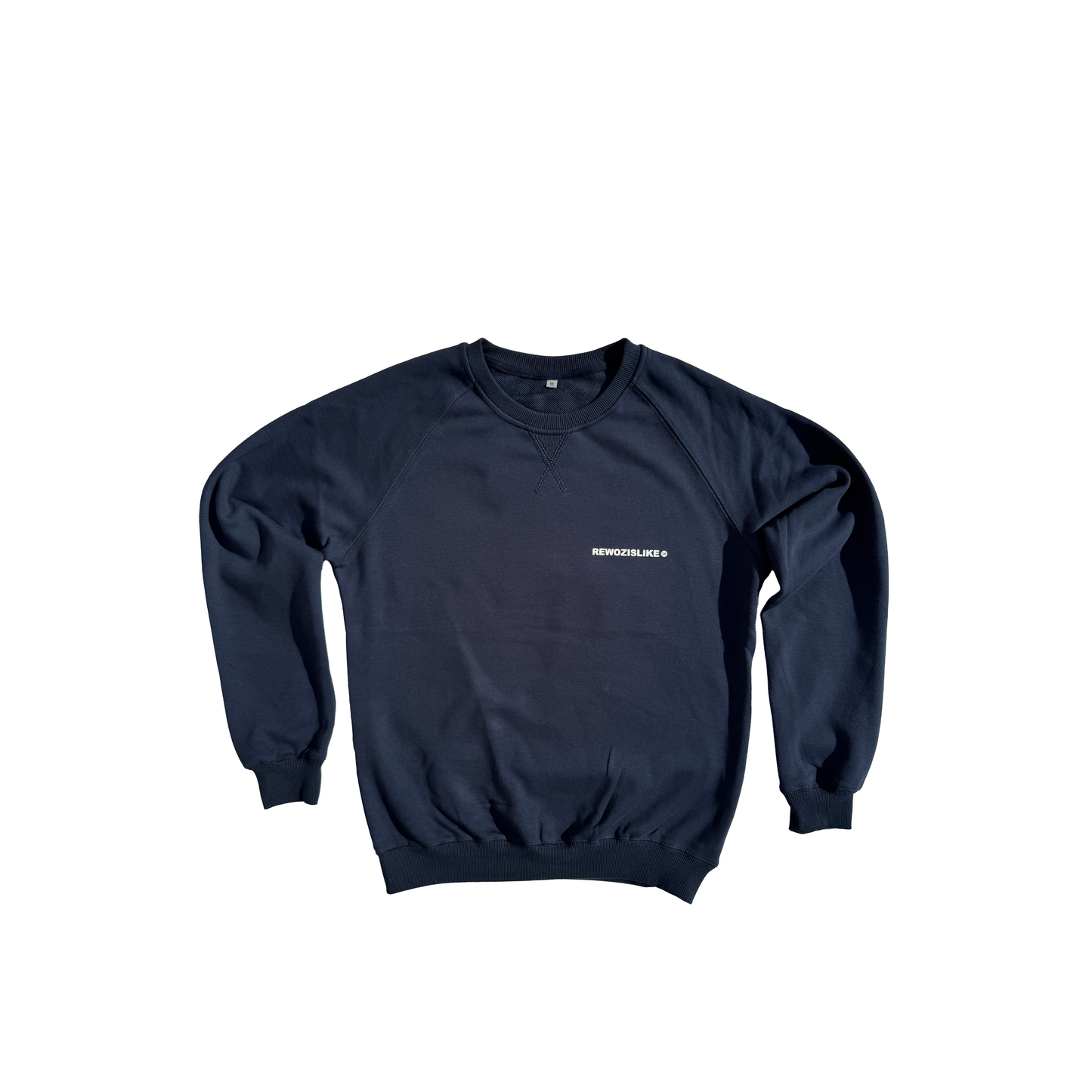 FELPA GIROCOLLO RAGLAN BLU NAVY REWOZISLIKE ©