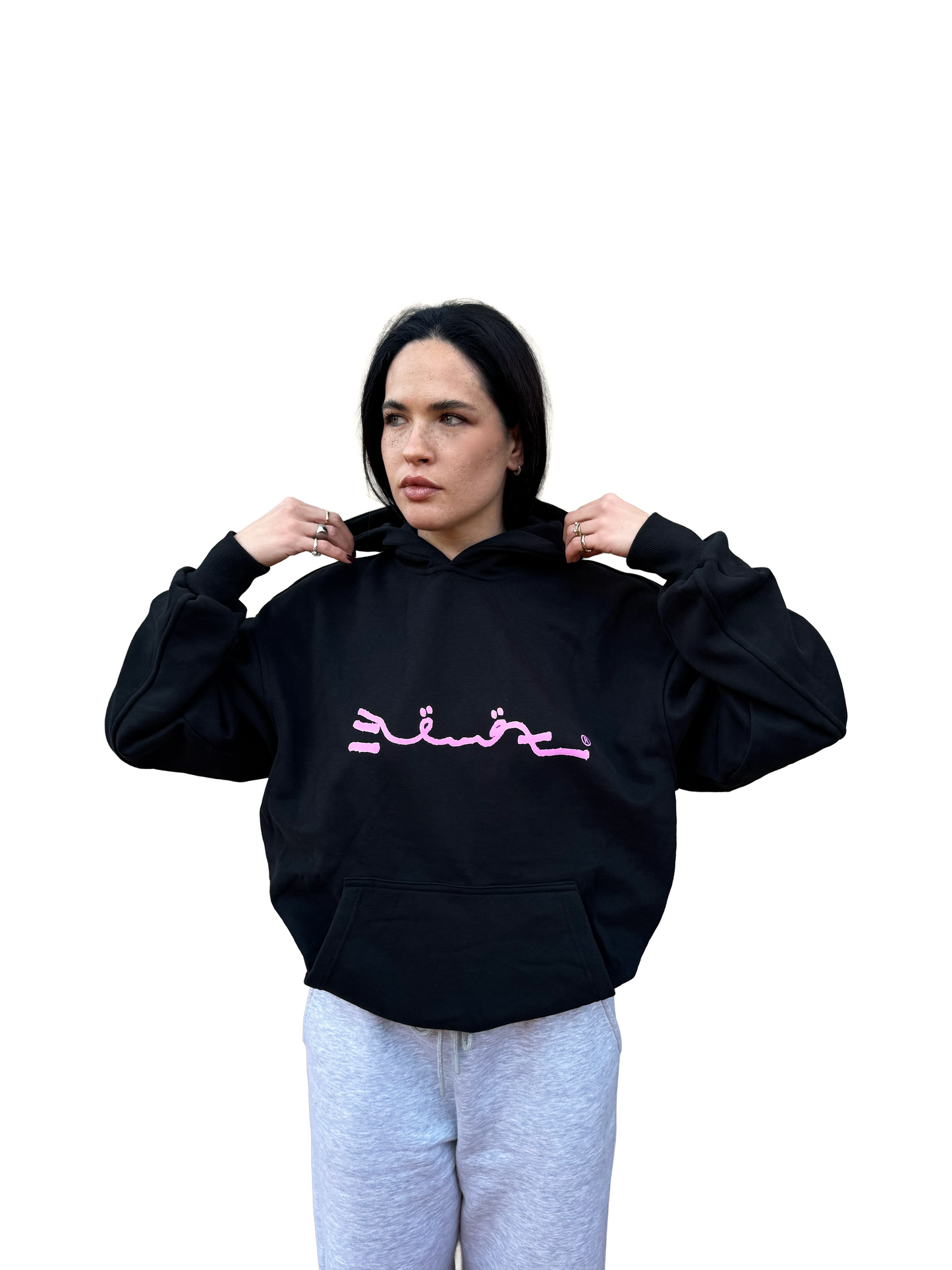 FELPA CON CAPPUCCIO NERA Edizione Limitata 1/1 REWOZISLIKE © - Unisex