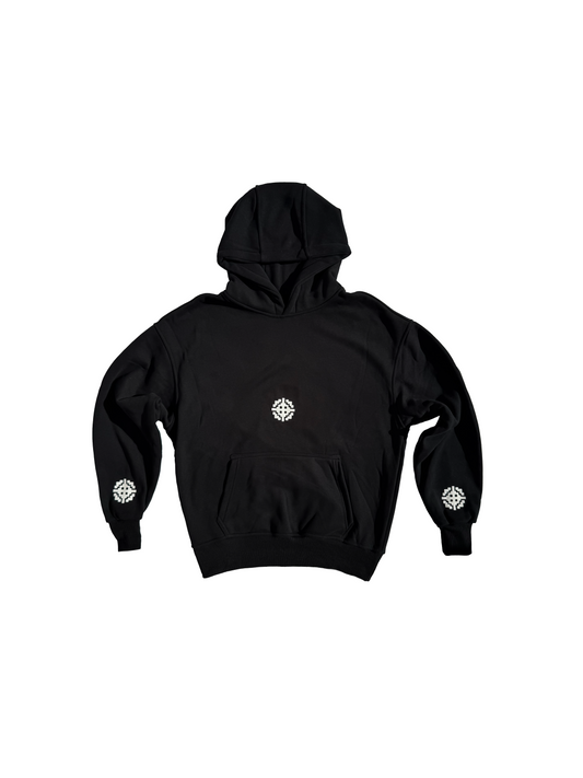 FELPA CON CAPPUCCIO NERA REWOZISLIKE © - Unisex